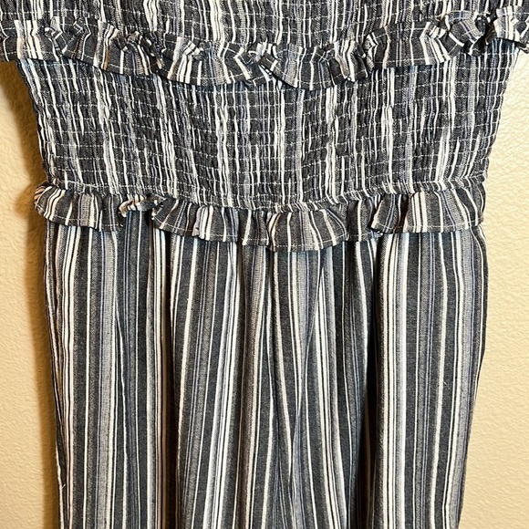 Kittenish One Piece Striped Pants Romper - Picture 4 of 9